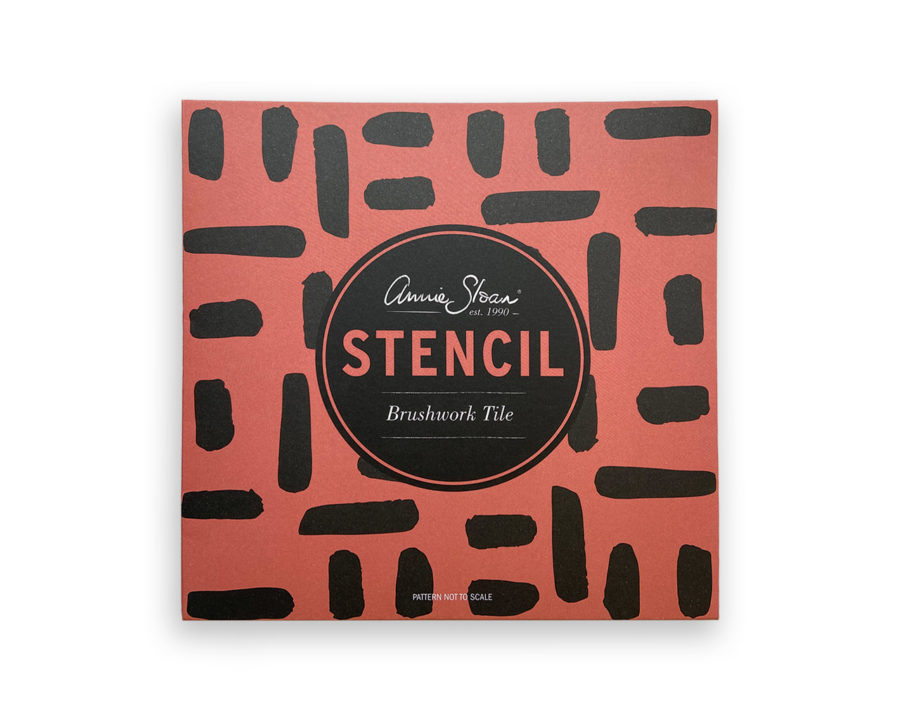 Brushwork Tile Stencil